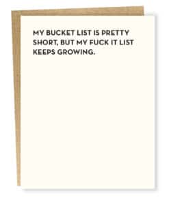 FA 105 bucket list