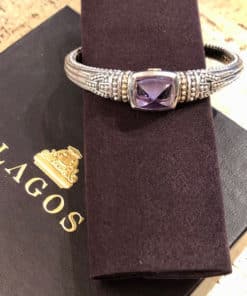 LAGOS Rose de France Amethyst Hinged Bracelet
