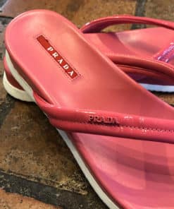 PRADA Pink Flip Flop Sandals 2