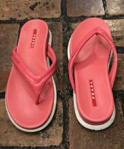 PRADA Pink Flip Flop Sandals 4