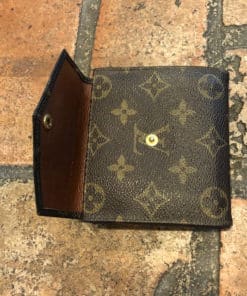Vintage 1989 Louis Vuitton LV Monogram Compact Elise Double Sided Snap  Wallet