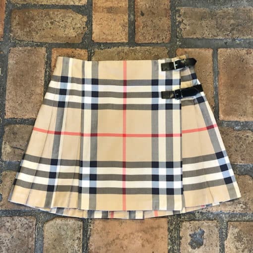 BURBERRY Novacheck Pleated Skirt 2