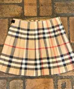 BURBERRY Novacheck Pleated Skirt 3