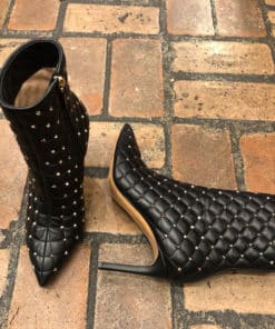 Valentino Quilted Rockstud Booties 1