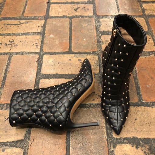 Valentino Quilted Rockstud Booties 2