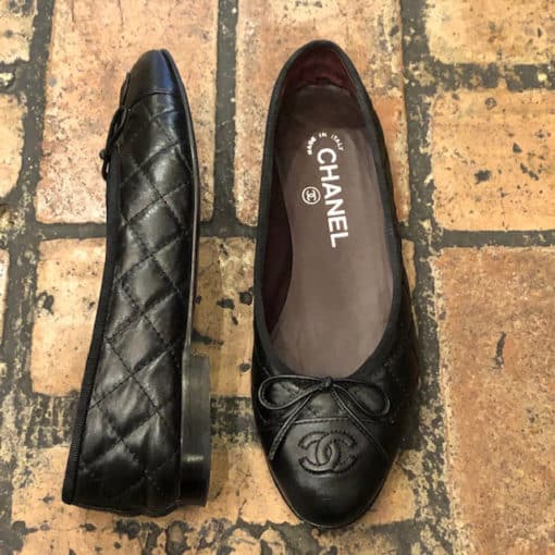 CHANEL Quilted Ballerinas 2