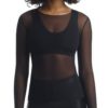 CHIC MESH LONG SLEEVE TOP Front