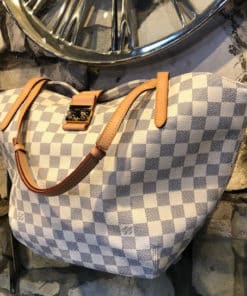 Louis Vuitton Salina GM Shoulder Bag in Damier Azur canvas