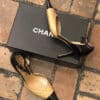 CHANEL Quilted Captoe Sandal