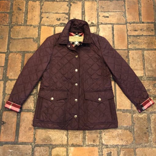 BURBERRY Quilted Jacket Bordeaux 3