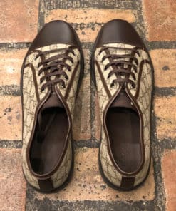 GUCCI Brown GG Captoe Sneakers 3