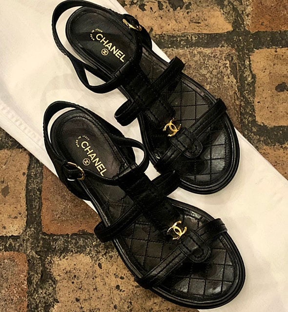 CHANEL CC Sandals 36.5 - More Than You Can Imagine