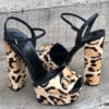 GUCCI Claudie Leopard Platform Sandal 1