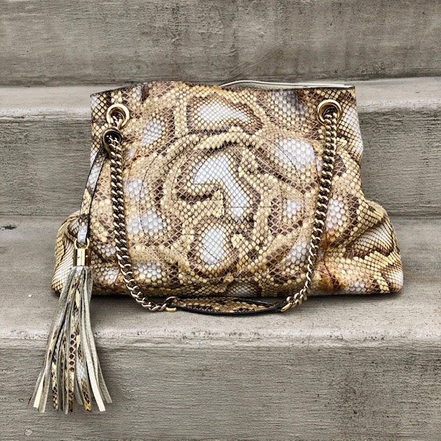 GUCCI Python Soho Shoulder Bag - More Than You Can Imagine