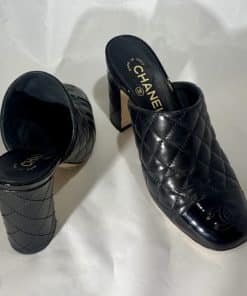 chanel black and white dress shoes