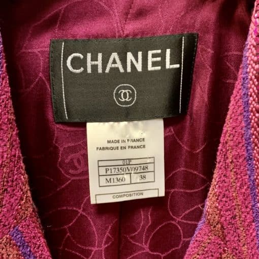 Chanel Pink Tweed Sequin Blazer 3