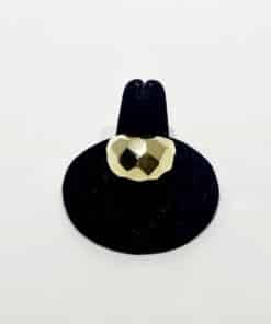 Custom 18K Gold Hammered Dome Ring 1 1