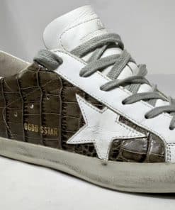 GOLDEN GOOSE Croc Embossed Superstar Sneakers 3