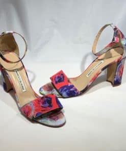 Manolo Blahnik Floral Sandal