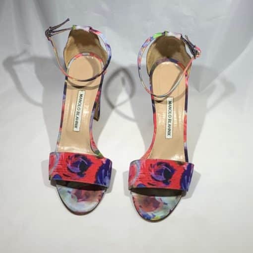 Manolo Blahnik Floral Sandal 3