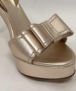VALENTINO Metallic Platform Sandal 4