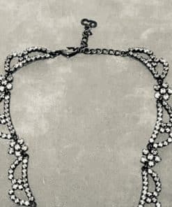 CHRISTIAN DIOR Vintage Crystal Drop Necklace 3