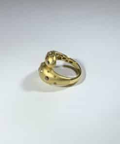 Custom Diamond Bypass Ring in 18k Yellow Gold 5