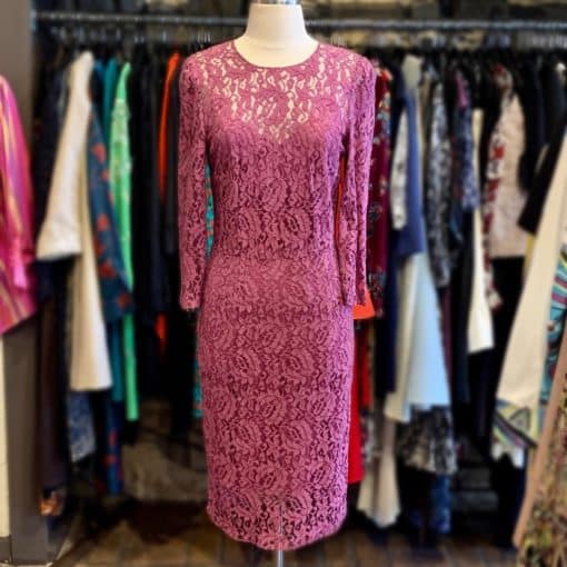DOLCE GABBANA Lace Dress in Lilac