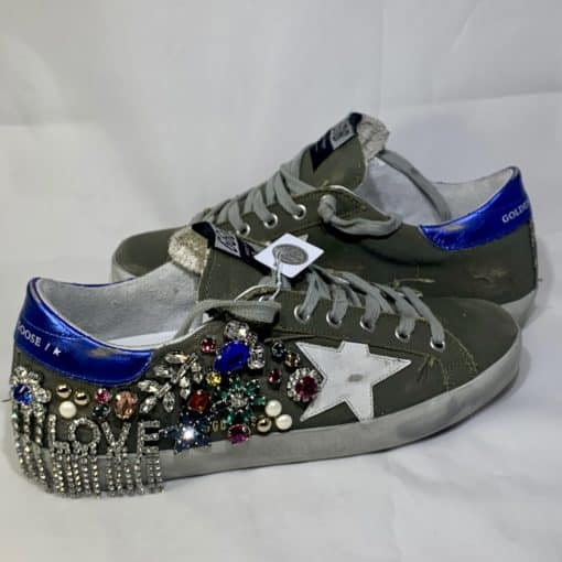 GOLDEN GOOSE Super Star Crystal Sneakers 4