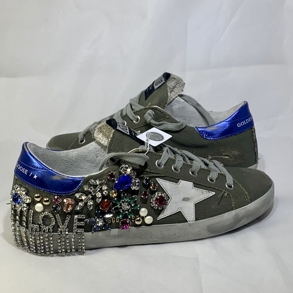 GOLDEN GOOSE Super-Star Crystal Sneakers 38 - More Than You Can 