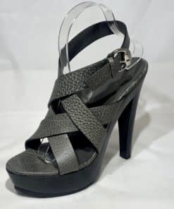GUCCI Leather Strappy Libeccio Sandal Heel 3