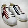 GUCCI Mens Leather Stripe Sneakers