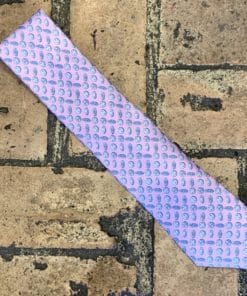 Hermes Button Tie in Lavender 1