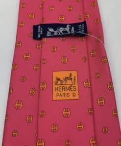 Hermes H Tie in Pink 1