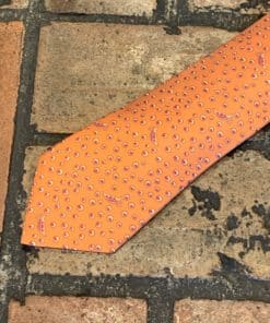 Hermes Pea Pod Tie in Orange