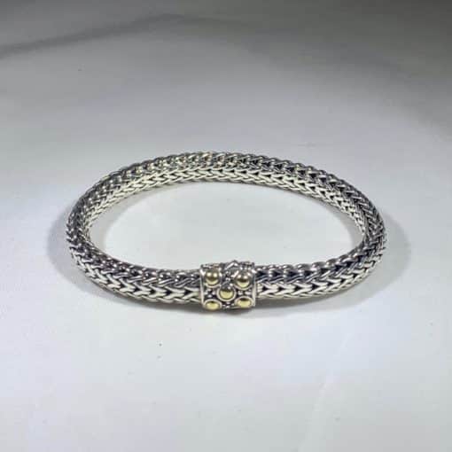 JOHN HARDY Classic Chain Bracelet with 18K Gold Dot Clasp