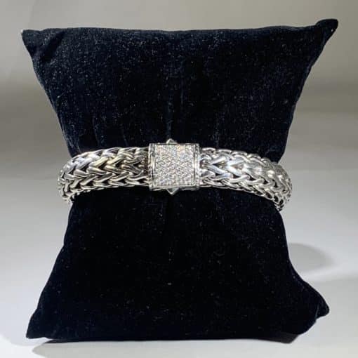 JOHN HARDY Classic Chain Pave Icon Diamond Bracelet 5