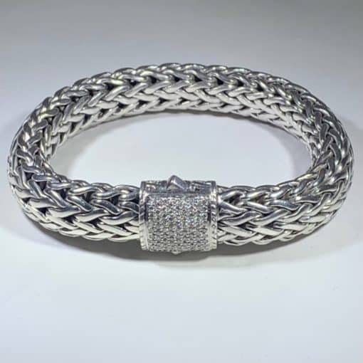 JOHN HARDY Classic Chain Pave Icon Diamond Bracelet