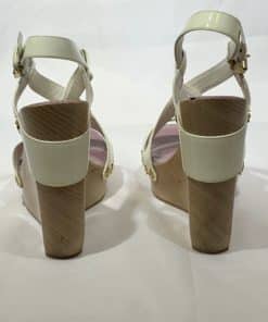 LOUIS VUITTON Patent Leather Wedge Sandal 2