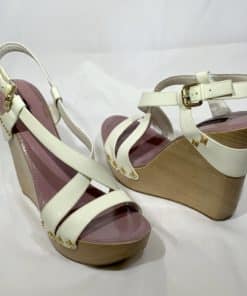 LOUIS VUITTON Patent Leather Wedge Sandal