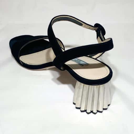 PRADA Fluted Heel Sandal 4