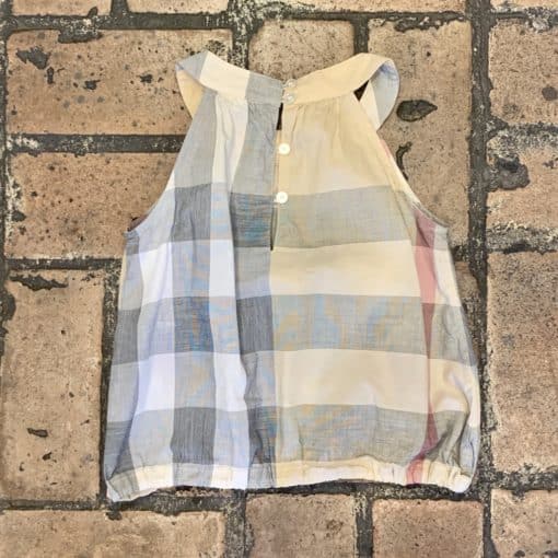 BURBERRY Childrens Check Sleeveless Top 6 Youth 2
