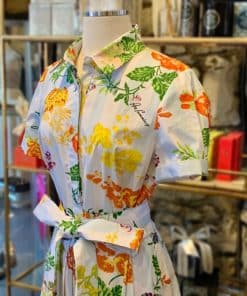 CAROLINA HERRERA Floral Print Shirt Dress 1