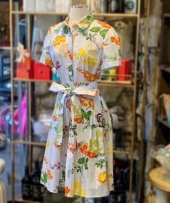 CAROLINA HERRERA Floral Print Shirt Dress