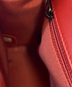 CHANEL New Medium Boy Flap Back Handbag in Red 7