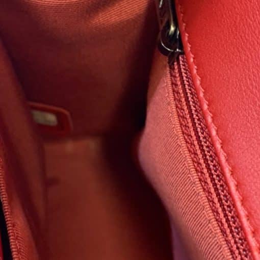 CHANEL New Medium Boy Flap Back Handbag in Red 7