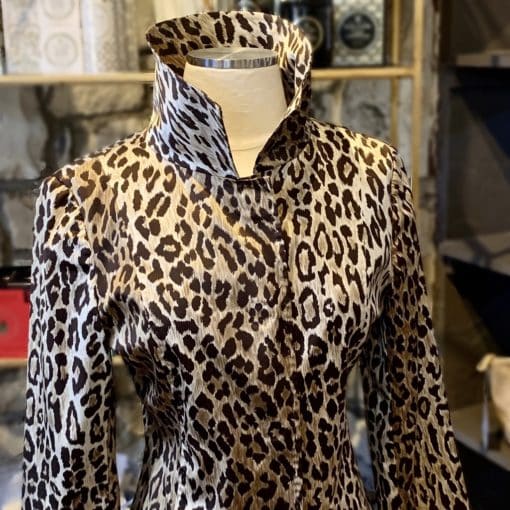 DOLCE GABBANA Leopard Print Skirt Suit 1