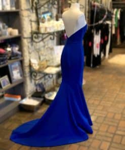 ROMONA KAVEZA Strapless Evening Gown in Cobalt Blue 1