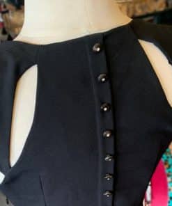 BLUMARINE Crystal Bow Midi Dress in Black 2