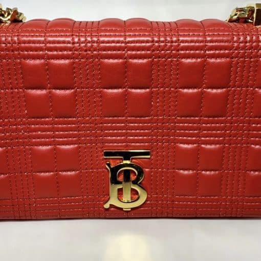 BURBERRY Lola Small Crossbody in Red 2